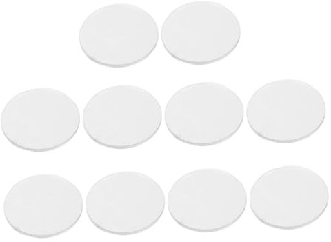 SUPVOX 10pcs Acrylic Miniature Bases Round Model Bases for Gaming Figures and Collectible Tabletop Miniatures Display Stand for Anime Figure