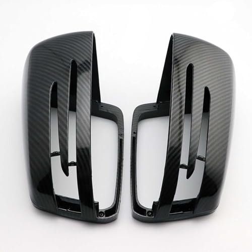 WBWBB Auto Spiegelkappen für Mercedes Benz C Class W204 2008-2014, Rückspiegelkappe Ersatz für Seitenspiegel Abdeckung Spiegelabdeckungen Set ABS-Kunststoff