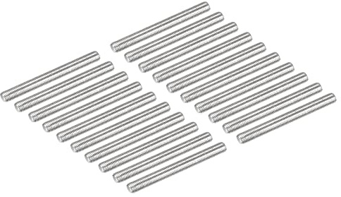 QUARKZMAN 20 Stück Gewindestange M3 x 30mm Gewindestab | Messing Gewindestifte Metrische Vollgewindestange Gewindebolzen, Für Möbel Maschinen Schraubverbindungen, M3 x 30mm, Messing