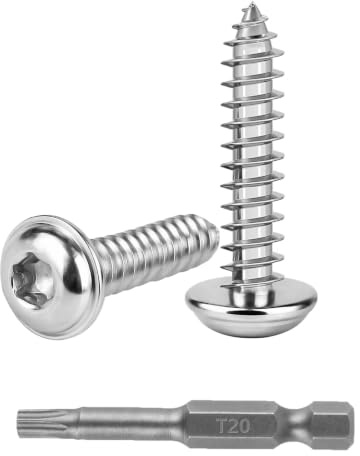 LiangSanXin 150 Tornillos Torx M4x30 Acero Inoxidable T20 | Tornillos roscachapas cabeza botón, aptos para metal, madera y mecánica, incluye broca T20 para instalación rápida