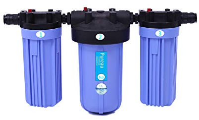 Pureau 2H Water Softener Alternative Whole House Filter| Salt-free| Comprehensive Health Filtration-|Targets Chlorine & Fluoride Removal |Scale Control & Reduction| Eco-Friendly Solution| 1-4 Bathroom