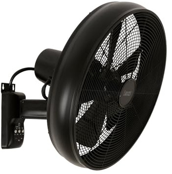 Lucci AIR BK väggfläkt (Ø) 410 mm, höljets färg: svart
