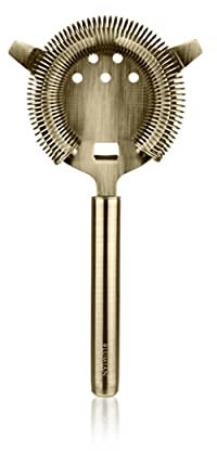 Lumian Luxury Bar Tools L0109 Kairos Strainer Professionale, Acciaio Inox, Placcato Bronzo, 20 cm