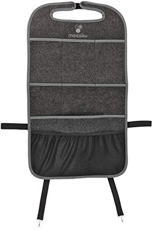 mocabu Rücksitztasche Sitz Organizer aus Filz passend für T5 T6 Anthrazit - universal passend für viele Campingbusse