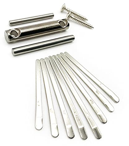 8 Tasten Kalimba DIY Zubehör Kit Mbira Daumenklavier mit Steg Sattel DIY 8 Tone Mini Daumen Piano Kalimba Tasten Zinken Ersatz Zubehör Set