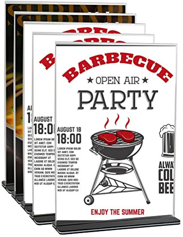 A4 Ständer Aufsteller Tischaufsteller Werbeaufsteller 5PCS Menükartenhalter A4 T Ständer Tischaufsteller Werbeaufsteller A4 Ständer Aufsteller Tischaufsteller Menükartenhalter für Fotos Büro Cafe Shop