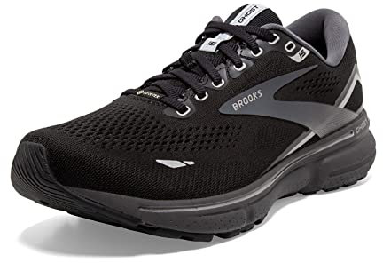 BROOKS Damen Ghost 15 GTX Sneaker, Black/Blackened Pearl/Alloy, 40.5 EU
