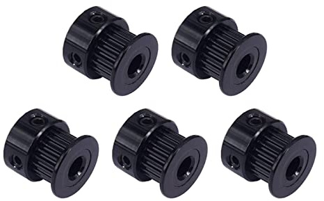 5-Stück iMetrx GT2 Pulley Zahnriemenscheibe Breite 10mm Teeth 20 (Innere Bohrung 8mm) für 3D Drucker Zahnriemenscheibe