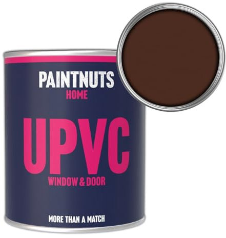 PaintNuts UPVC Window & Door Paint - RAL-8016 - MAHOGANY BROWN Gloss 250ml Tin