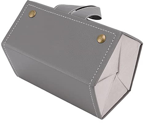 Sonnenbrille Organizer Tasche Sonnenbrille Veranstalter Tasche, Reisebrille Tasche Multi-Sonnenbrille Halter Brille Aufbewahrungsbox PU Leder Brille Case Reisetasche (grau)