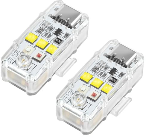 LYONGTECH Lumière Stroboscopique, Lumières Anti Collision pour Drone DJI Neo,Flip,Mini 3 4 Pro 4K SE 2,Air 3S 3 2 2S,Mavic 3/2,Spark,FPV,Avata 2,EVO,Lampe Strobe Llight Flash LED Accessoires(2 PCS)