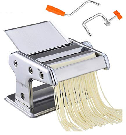 Macchine per Pasta manuali, Macchina per Pasta Macchina per Fare la Pasta in Acciaio Inossidabile Macchina per Pasta Manuale Macchina per Pasta azionata a Mano (Un Colore 2 Lame)