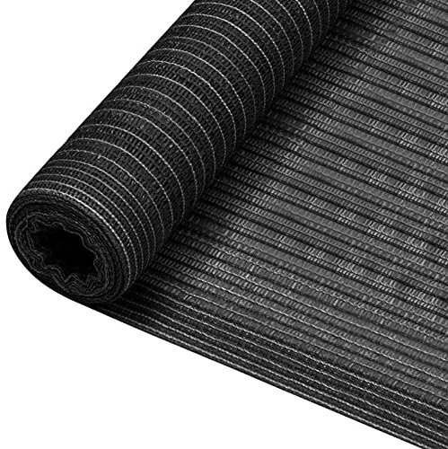 Xichuzi Zaunblende Anthrazit 1,5x50 m HDPE 75 g/m Sichtschutz Garten, Sichtschutzmatte, Sichtschutzzaun, Schattiernetz, Dekorative Zäune, Windschutz Terrasse - 149271