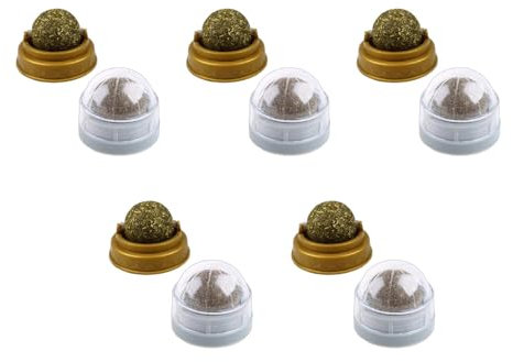 THINCAN Natürliche Katzenminze Für Die Wand Von Katzen Ballspielzeug Zum Aufkleben Leckerlis Gesund Natürlich Entfernt Haarballen Um Die Verdauung Zu Fördern Für Katzengras Snacks Heimtierbedarf