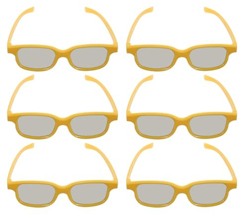 ERINGOGO 6piezas Gafas De Película Plásticas para Cine y Gafas para Entretenimiento Infantil Experiencia De Visualización Mejorada