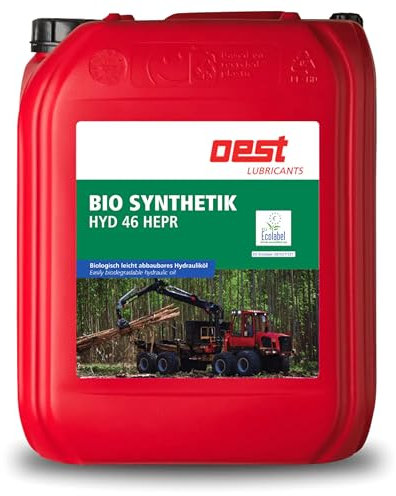 OEST BIO SYNTHETIK HYD 46 HEPR – biologisch abbaubares Hydrauliköl | HEPR-Öl für Forst-, Bau- & Landmaschinen | EU Ecolabel zertifiziert | kein Spülen nötig, winterfest & verschleißarm