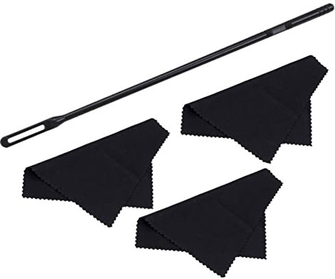VINTORKY 1 Satz Flötenreinigungsstab Reinigungstuch für sauber Flötenputzer Tupfer Stange querflöte reinigungsset querflöten putztuch Flötenwischtuch Flötenreiniger Plastik Black