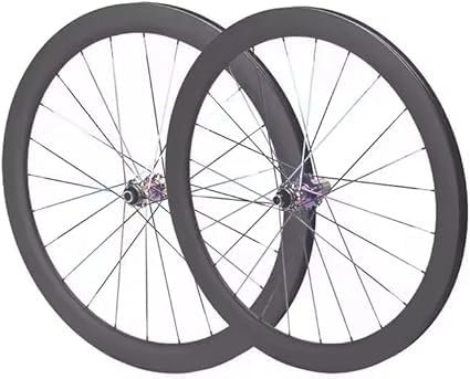 Rennrad-Laufradsatz aus Karbonfaser, 120 Ringe, Scheibenbremse mit Zentralverriegelung und sechs Löchern, Carbon-Rennrad-Radsatz (schwarz, 6-Loch-QR)