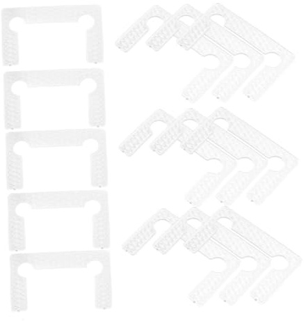 NUOBESTY 50pezzi Guarnizioni Per Box Doccia Cuscinetti in Gomma Per Porta in Vetro Distanziatori Per Cerniere Accessori Impermeabili Per Docce Senza Telaio