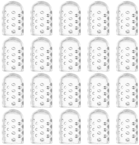 20 vendas de silicona para los dedos, tapas flexibles transpirables para aliviar la fricción, protección antideslizante para varios calzados