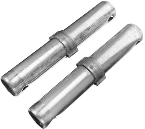 ELAYARD 2pcs Galvanized Scaffolding Coupling Pin Connecting Rod with Spring Lock for Scaffold Tube Joiner Lightweight High Load Capacity Accessories for Construction Safety
