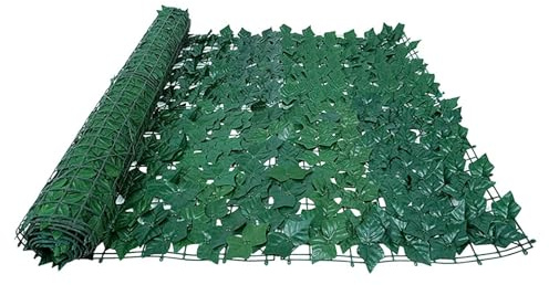 Clôture De Jardin Artificielle En Lierre, Panneau De Fond Végétal Artificiel, Mur Végétal Artificiel, Idéal For La Décoration De Cour, Balcon Et Jardin(Style B,40x79in)
