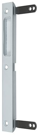 SN-TEC Sicherheits Zimmertür Schließblech 4056 00/102B für Fallenschlösser 170mm lang 20x8x1,5mm, DIN Rechts, Farbe Weiß, Unterbau in Weiß