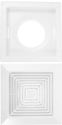 DOITOOL Rejilla de Ventilación Cuadrada para Techo de Baño 30x30 Cm con Resortes, Cubierta de Ventilador de Ventilación Resistente al Agua, Montaje Fácil, Compatible con Extractores