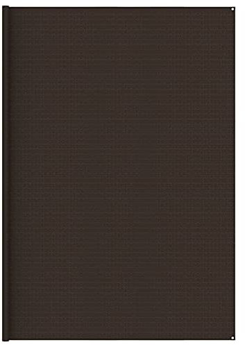 LAPOOH Zeltteppich, Vorzeltteppich, Camping Plane, Teppich Für Camping Vorzelt, Bodenplane Zeltunterlage, Camping Teppich Outdoor, 400x500 cm Braun