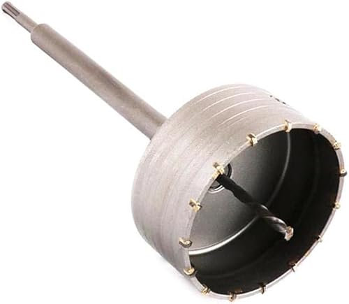 Kovalmax® Fresa per muro carotatrice a tazza per cemento da 120 mm completa di asta da 35 cm attacco sds plus