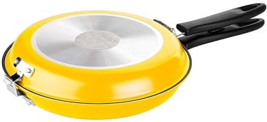 Avilia Padella Doppia Girafrittata Antiaderente Ideale per Frittate e Cottura con Pochi Grassi - Compatibile con Piani Gas, Elettrici e Vetroceramica, Facile da Pulire, 26cm