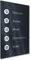 Graviers Design Mehrfamilien Türklingel mit LED Klingeltaster 5 Namen Gravur - V2A Edelstahl Klingel 140x220 mm Pulverbeschichtet RAL 7016 - Unterputz wählbar Aufputz für Haustür Mehrfamilienhaus