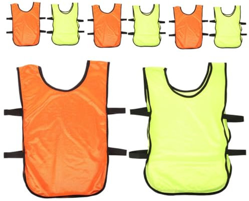 HANABASS 8stücke Fußballwesten Für Herren Atmungsaktive Sportwesten Wiederverwendbare Fußball-pinnies Fußball-trainingskostüm Leicht Und Schnelltrocknend Für Sommertraining Geeignet