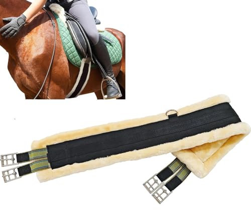 Celuicion Gurt für Westernsattel, Westerngurt für e - e-Cinch-Fleece-elastischer englischer Gurt aus Edelstahl | Western Heavy Duty Sattelzubehör egurt für