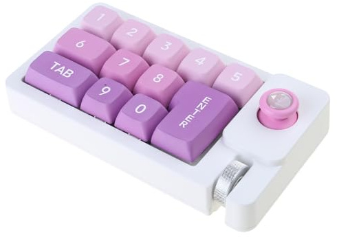 YUXITA K810 - Teclado pequeño de 12 teclas, intercambiable en caliente, teclado mecánico para juegos, macro y joystick