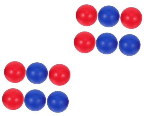 Warmhm 2 Sätze Strandpaddelball Klein Strandbälle Für Pool-wasserbälle Aufblasbarer Strand Für Den Strand Strandbälle Masse Beachtennis Wasserball Blau Pu 6 Stücke * 2