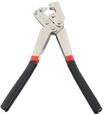 Pince à Sertir les Goujons en Acier, Outil de Fixation, Quille en Acier Léger de 0,5 à 0,8 Mm avec Poignée Antidérapante pour la Fixation, la Liaison et la Fixation (Blanc)