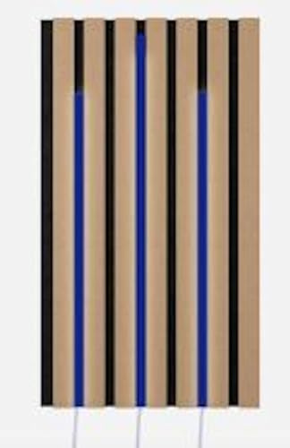 Dimmbare Led Akustikpaneele Beleuchtung 3x50cm blau anschlussfertig Abdeckung weiß matt