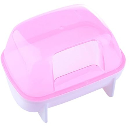 Hamster-Badezimmer – Hamster-Sandbad-Behälter, Sandbad für Hamster, abnehmbare Hamster-Badewanne, Toilette, Hamstertoilette, Zwerghamster-Zubehör für Zwerghamster, Rennmäuse