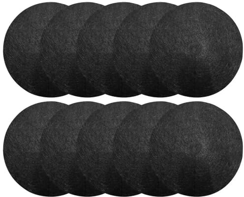 WSQHAO Lot de 10 Anneaux paillis Ronds Non tissés for Arbres, Couverture Anti-Herbe, dégradable, contrôle la Croissance des Plantes, Protection Racines pour Jardinage(32cm)