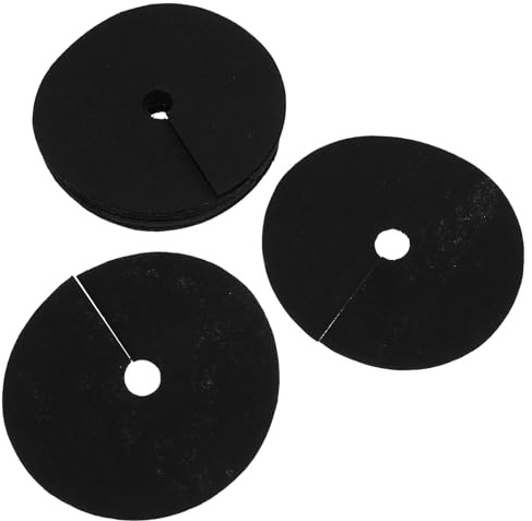 Ciieeo 20 Stück Rundes Unkrautvlies aus Vliesstoff für Garten und Obstgarten Atmungsaktiv und Feuchtigkeitsspeichernd Schwarze Baumschutzmatte für Baumringkontrolle