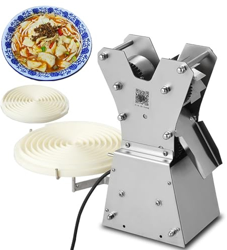 Affettatrice per pasta professionale, macchina elettrica per sfoglie di pasta con 100 lame, spessore regolabile, da 3 a 4 ciotole/min, affettatrice automatica per ristoranti