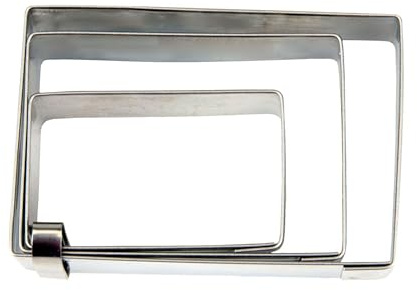 Staedter terrasse Lisse Rectangle Emporte-pièce, Argent