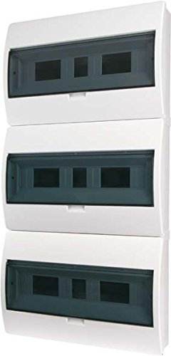 Eaton 284640 Eco Petit tableau de distribution 3 rangées de 12 modules, montage en saillie, IP40