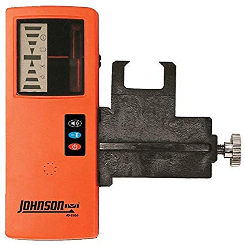 Johnson Level & Tool 40-6700 One­Sided Laser Detector w/Clamp for Red Beam Rotating Lasers, 6.50 x 2.50, Red Beam, 1 Laser Detector,Orange