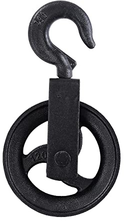 Entreprenör Byggare Handblock Lyftrep Hjul Remskiva 120 mm