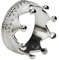 SILBERMOOS Damen Ring Kronenring mit Ornamentlötung Krone Krönchen Silberring 925 Sterling Silber, Größe:62