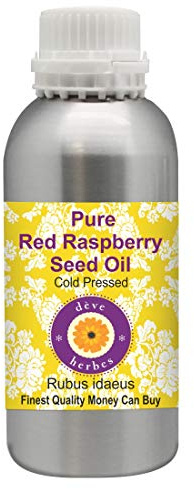 dève herbes Olio di semi di lampone rosso puro di (Rubus idaeus) 100% grado terapeutico naturale spremuto a freddo 300ml (10.1 oz)