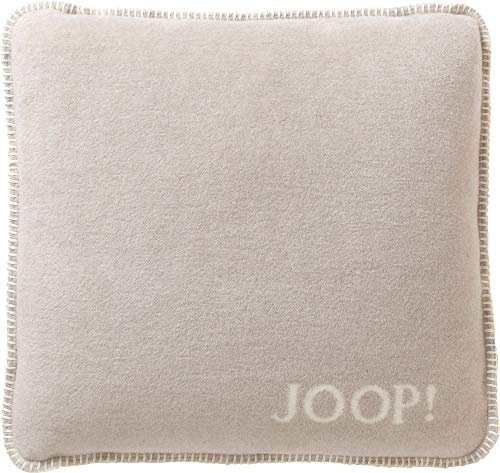 JOOP! Kissen mit Füllung UNI-Doubleface | Feder-Ecru - 50 x 50