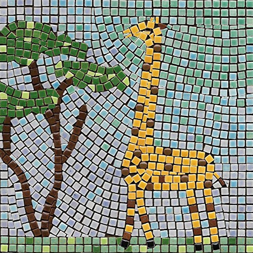 kit mosaïque DIY Art 20x20cm pour Adultes, Projets mosaique loisir creatif, Girafe